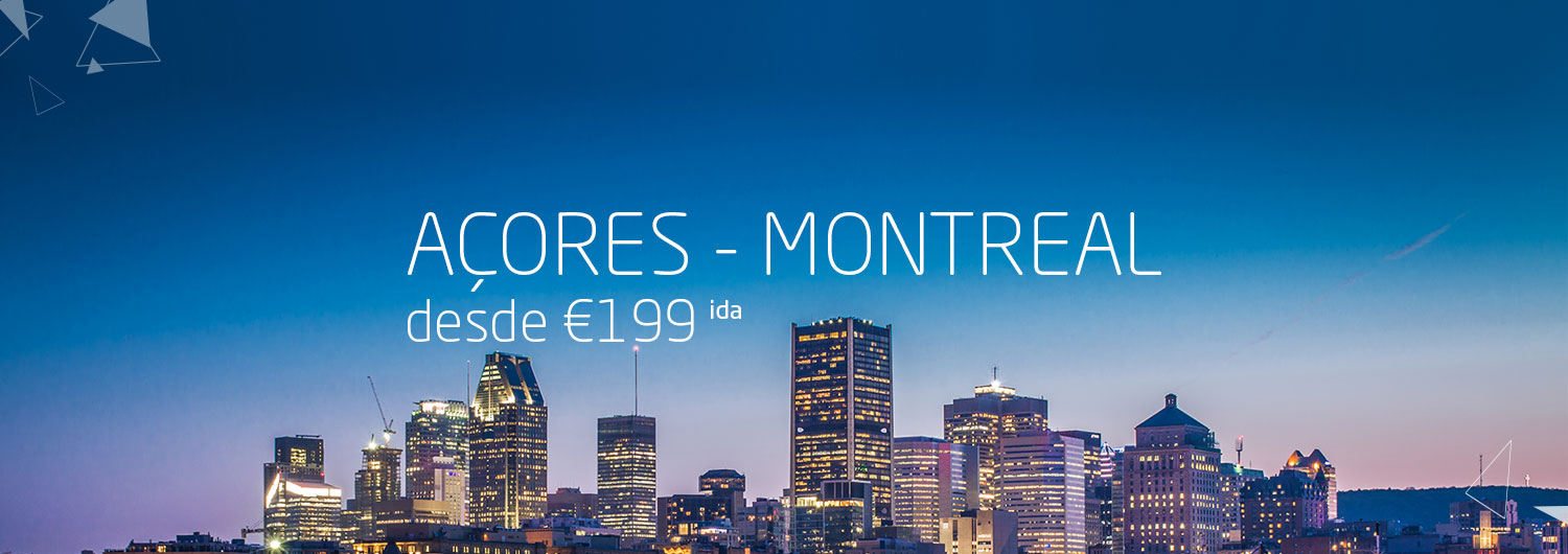 Açores > Montreal desde 199€ ida