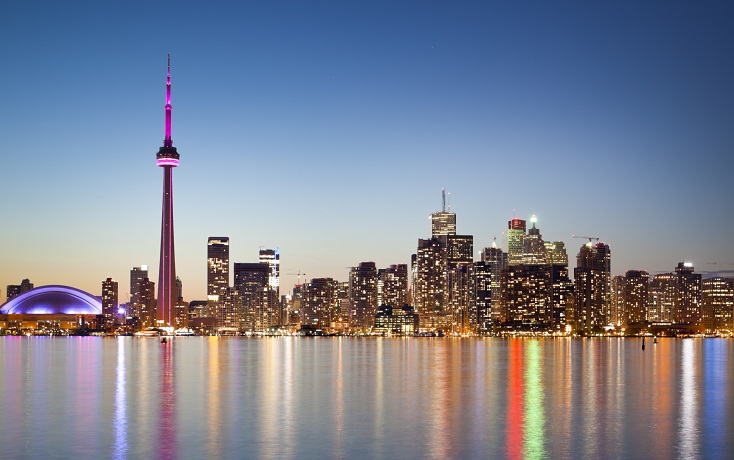 Toronto at night